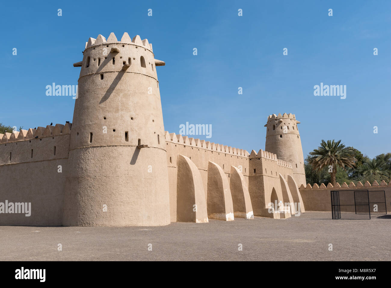 Al Jahili fort, Al Ain, Abu Dhabi, Vereinigte Arabische Emirate Stockfoto