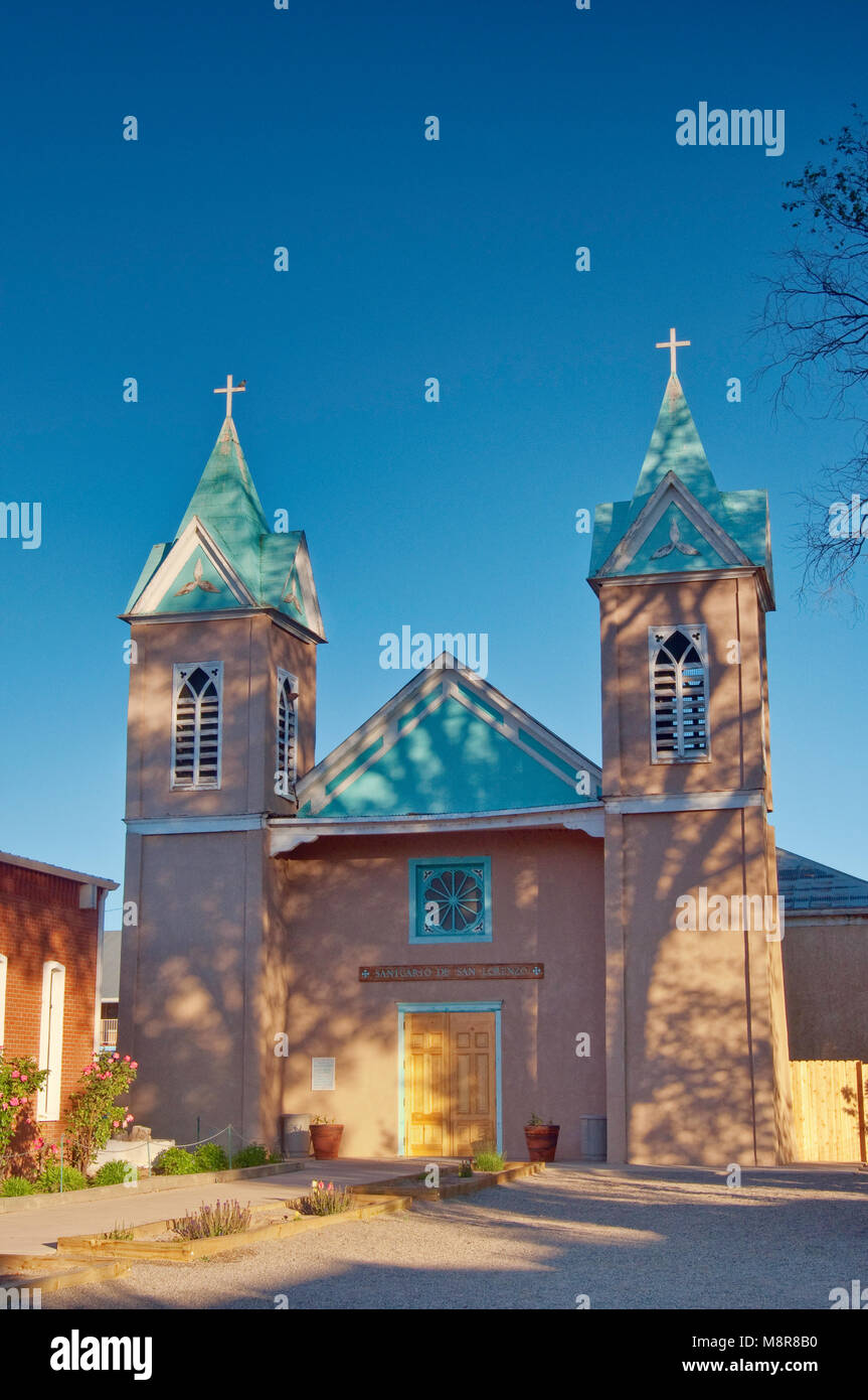 Santuario de San Lorenzo Kirche in Bernalillo, New Mexico, USA Stockfoto