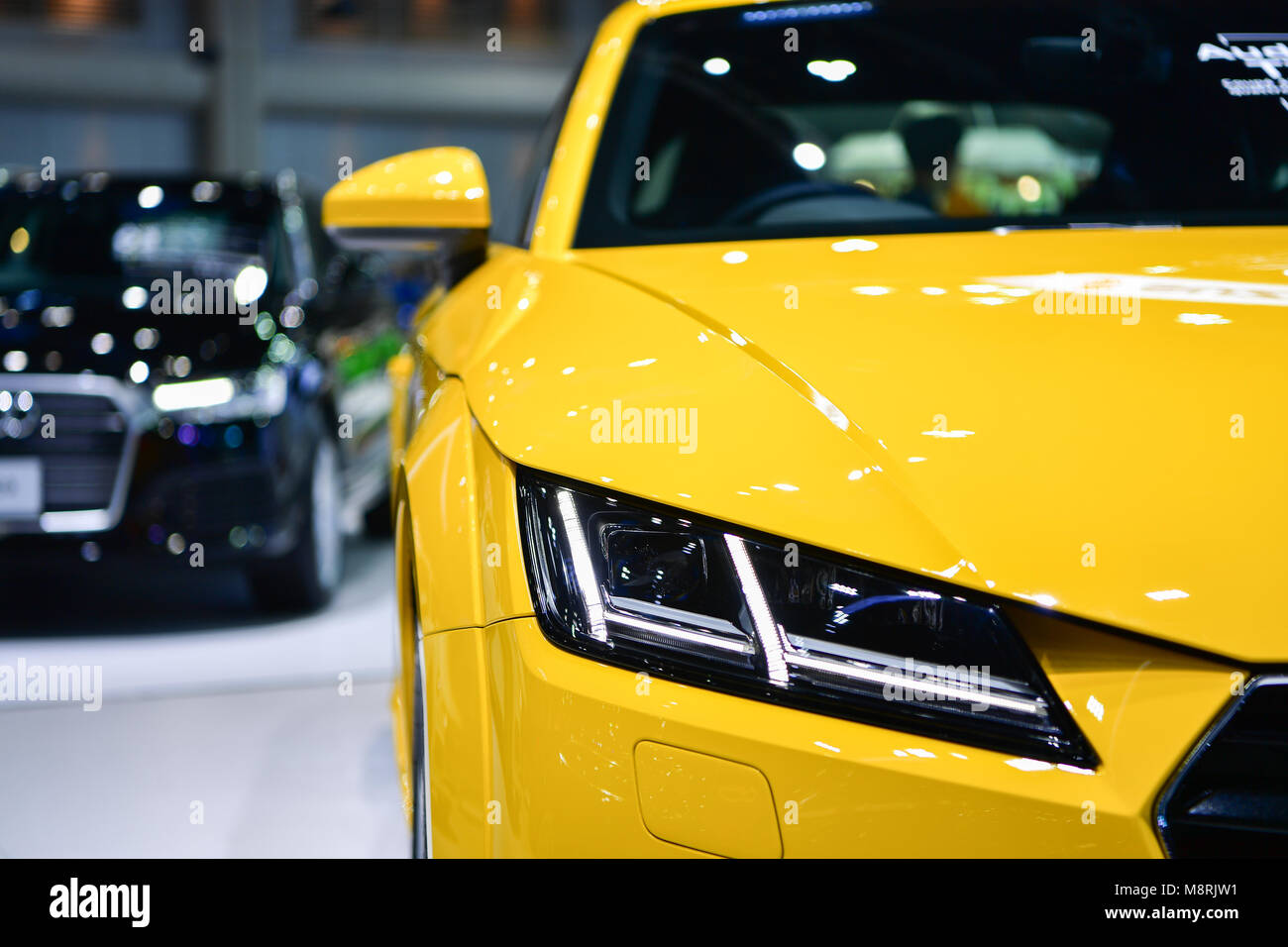 NONTHABURI - November 29: Audi TT Coupé Auto auf Anzeige bei Thailand International Motor Expo 2017 am 29. November 2017 in Nonthaburi, Thailand. Stockfoto