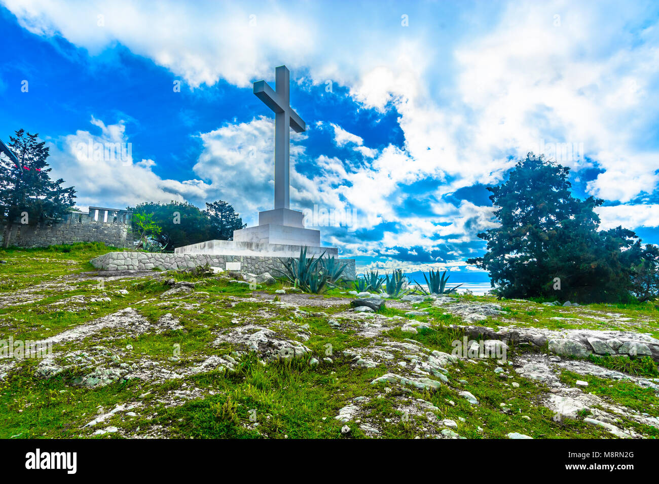 Blick auf die Landschaft in der geteilten Stadt, Marjan, Dalmatien Region. Stockfoto