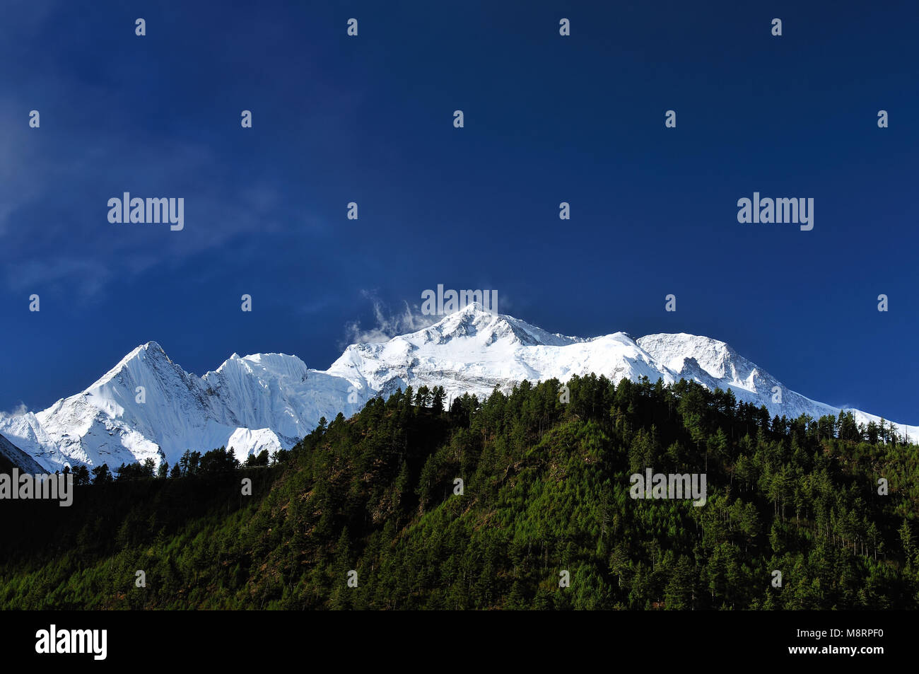 Trek in Nepal. Annapurna Trek cirkut. Die schönsten Trekking im Himalaya Stockfoto