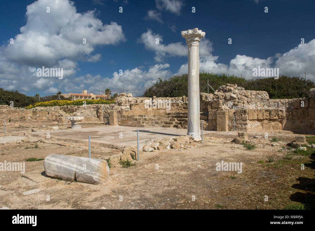 Archeoligical Website bei Agios Georgious, Paphos, Zypern, Mittelmeer Stockfoto