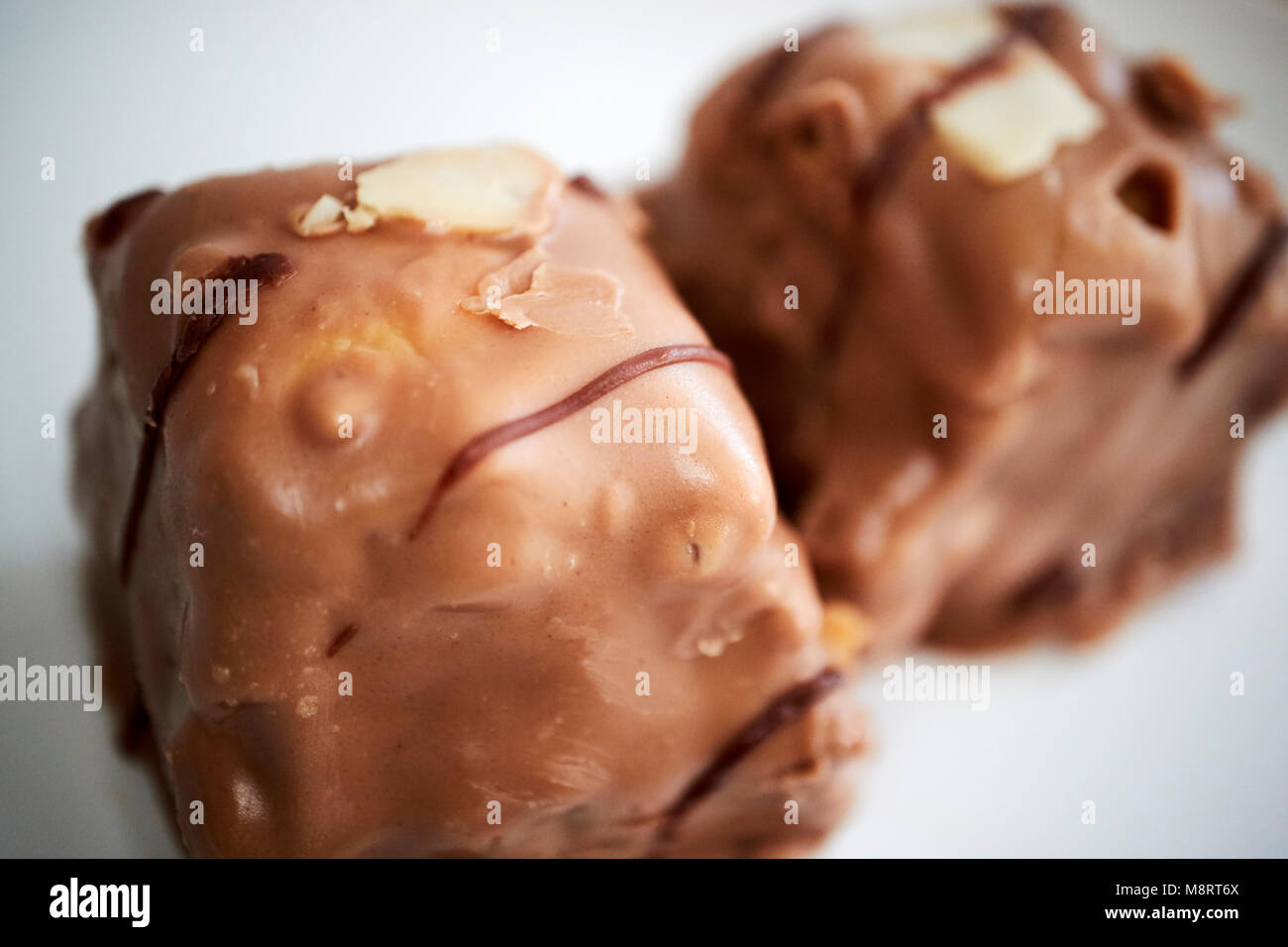 Milchschokolade baklava Stockfoto