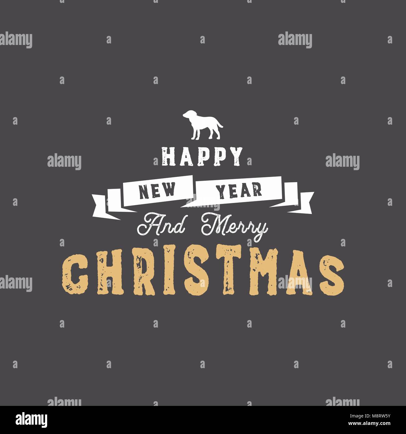 Frohe Weihnachten Typografie Zitat Wishe Band Das Symbol Des Neuen Jahres Hund Und Weihnachten Noel Elemente Symbole Neues Jahr Schriftzug Spruche Vintage Etiketten Weihnachtsgrusse Kalligraphie Vektor Stock Vektorgrafik Alamy