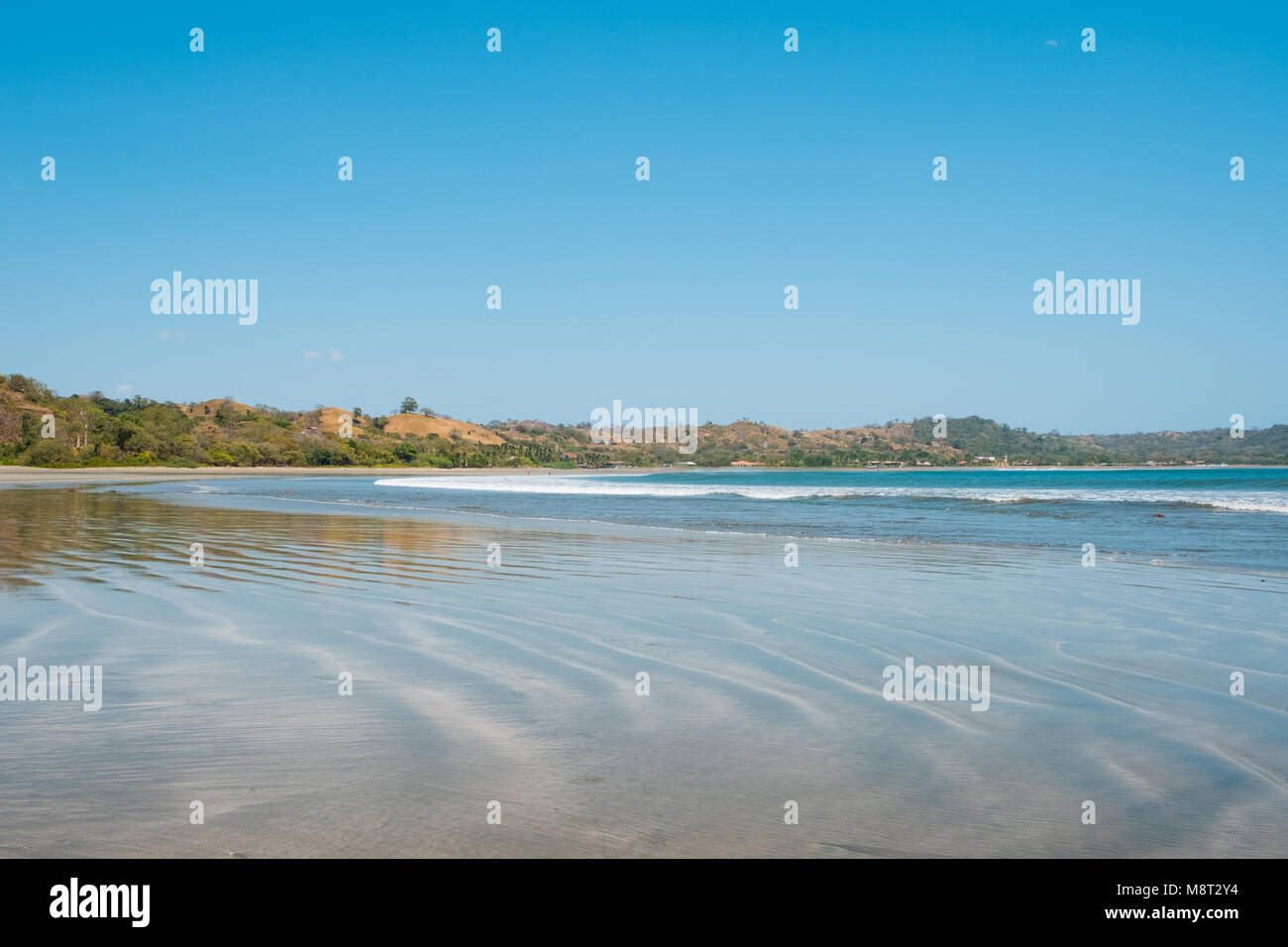 Strand Landschaft, das Meer und die Küste von Playa Venao, Panama - Stockfoto