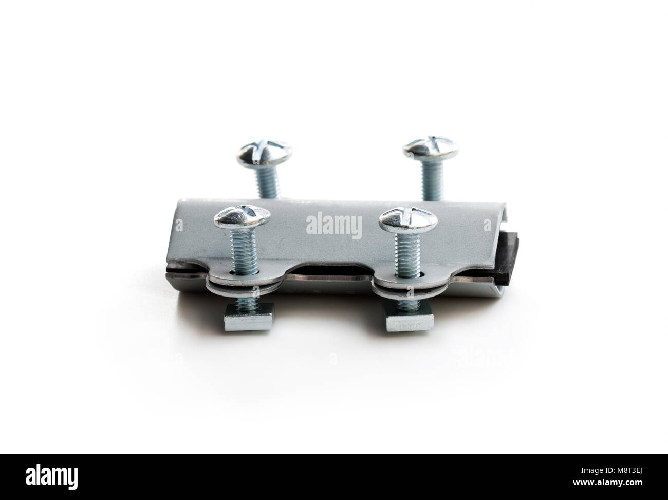 Do-it-yourself-not-Rohr schelle Reparatur Undichtigkeit beheben Sealer für Kupfer und Eisen oder Kunststoff Rohre Stockfoto