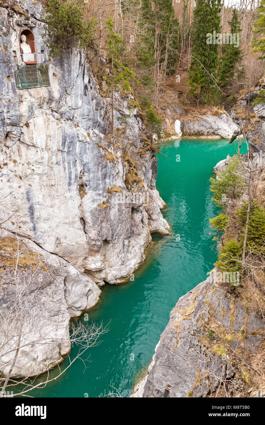 Lech Schlucht in Füssen, Bayern, Deutschland Stockfoto