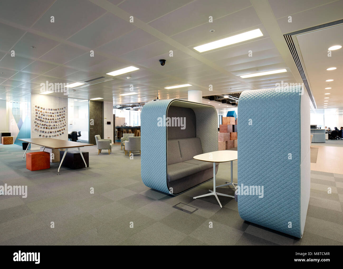 Office interior Breakout. Office, London, Vereinigtes Königreich. Architekt: NA, 2017. Stockfoto