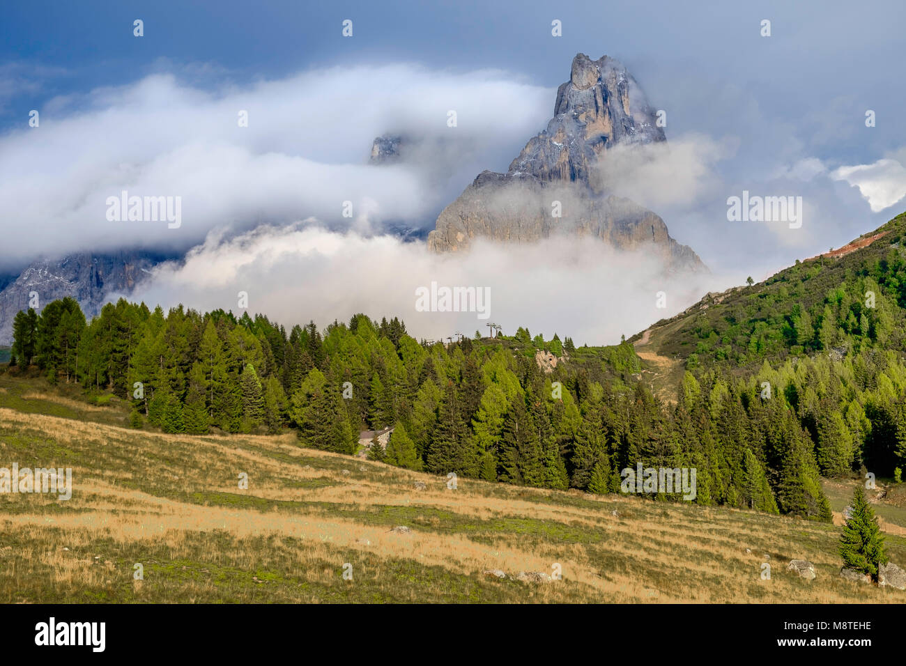 Baita Segantini peak Stockfoto