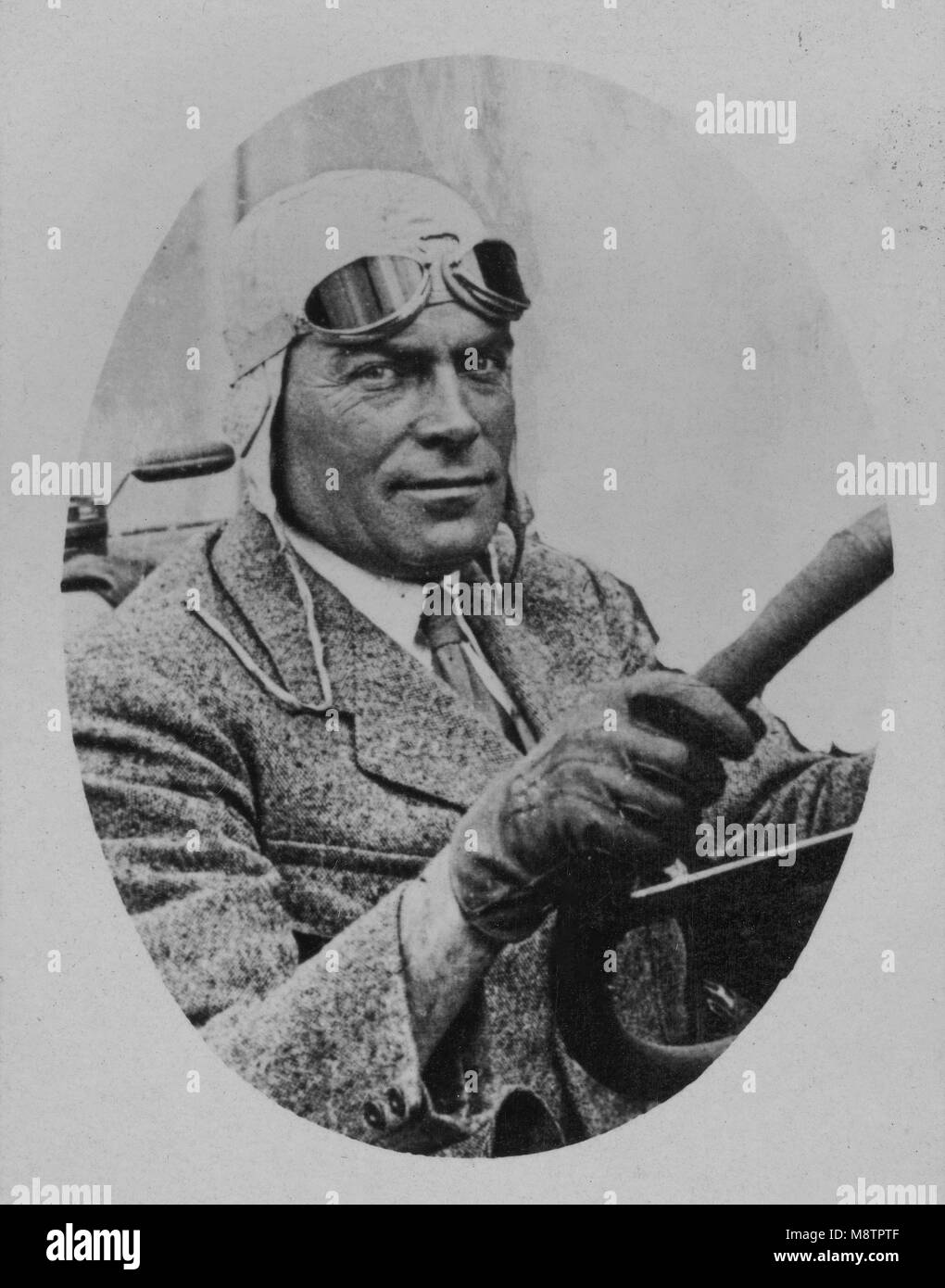 Porträt von Louis Wagner (1882-1960), Rennfahrer - anonyme Fotografie Stockfoto