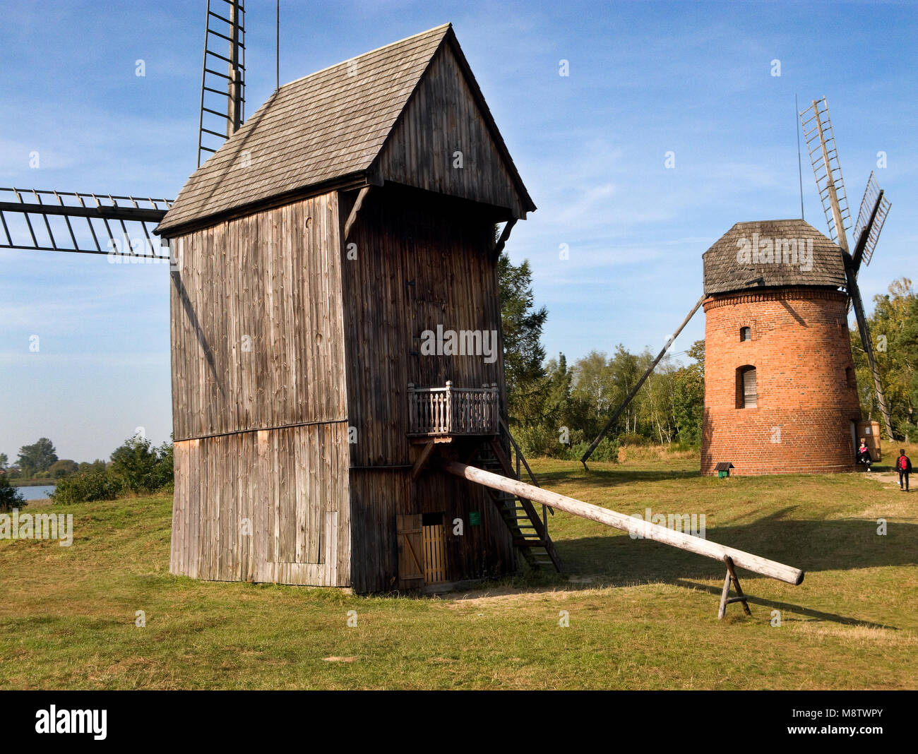 Wielkopolski Etnografisches Park Dziekanowice. Open-air Museum der Volksarchitektur. Der Provinz Großpolen, Polen, Europa. Stockfoto