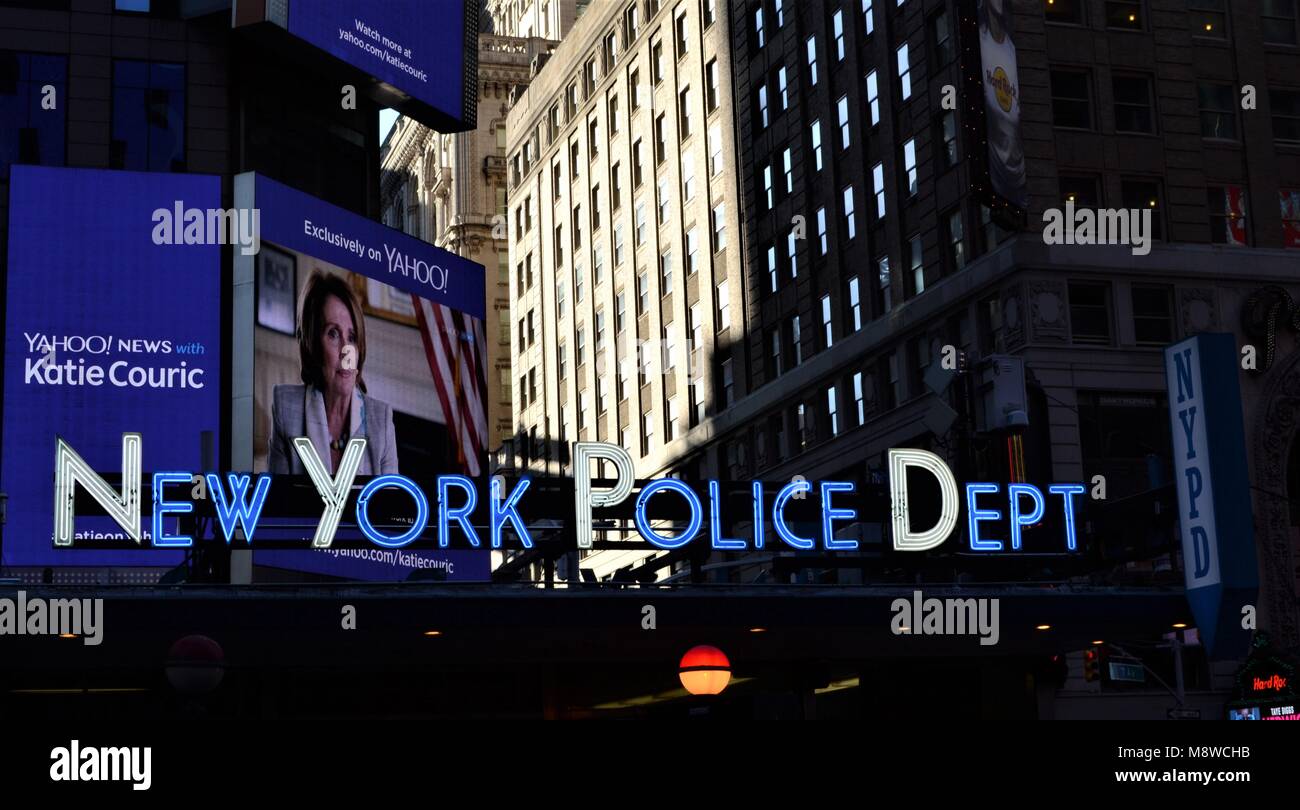 Polizei in New York Dept, Manhattan Stockfoto