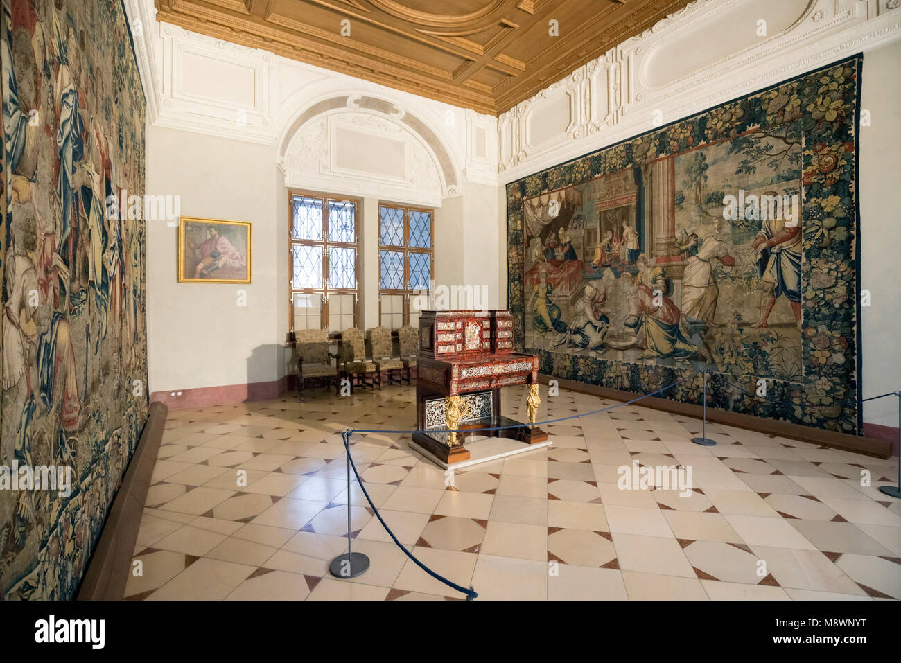 Der Münchner Residenz diente als Sitz der Regierung und der Residenz der bayerischen Herzöge, Kurfürsten und Könige von 1508 bis 1918 Stockfoto