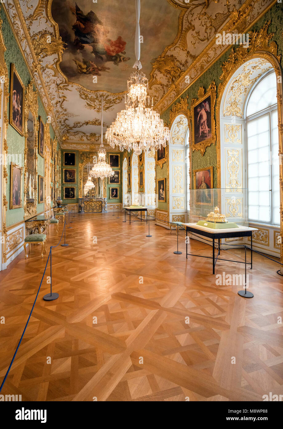 Der Münchner Residenz diente als Sitz der Regierung und der Residenz der bayerischen Herzöge, Kurfürsten und Könige von 1508 bis 1918 Stockfoto