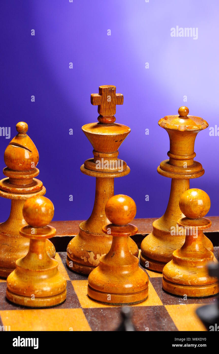 Schach Spiel Foto Konzept Stockfoto