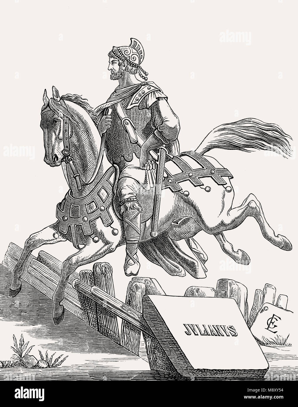 Julian oder Julian der Abtrünnige, Römischer Kaiser von 361 bis 363 Stockfoto