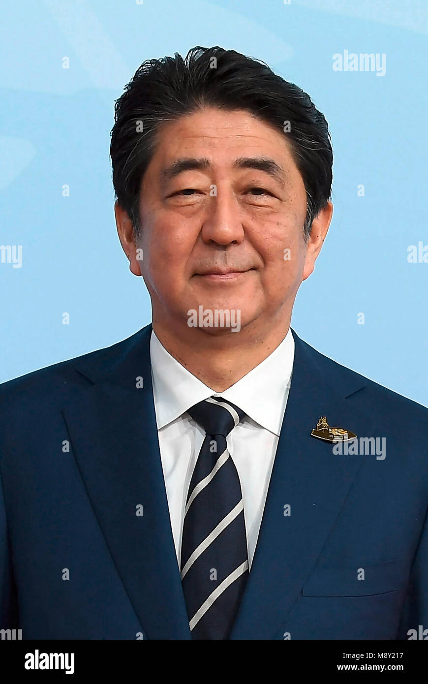 Shinzo Abe - * 21.09.1954 - japanischer Politiker, Premierminister von Japan und Führer der Liberalen Demokratischen Partei Japans LDP. Stockfoto