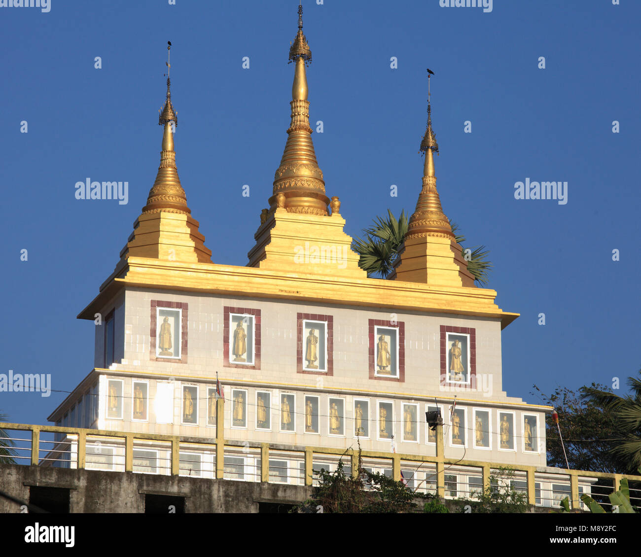 Myanmar, Mon, Mawlamyine, buddhistisches Kloster, Stockfoto