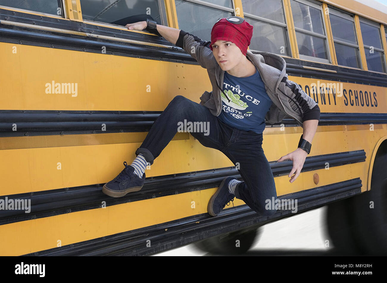 AVENGERS; INFINITY KRIEG 2018 Marvel Studios Film mit Tom Holland Stockfoto