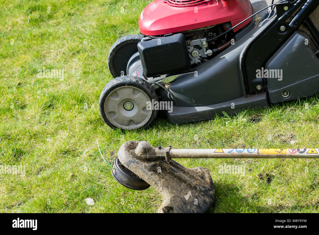 Rasenmäher Stockfoto