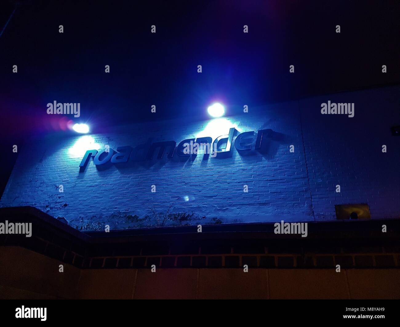 Roadmender Veranstaltungsort in Northampton, UK in der Nacht Stockfoto