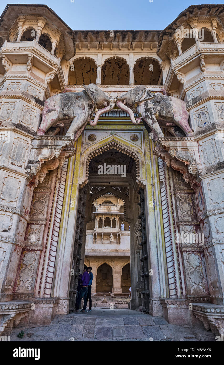 Bundi Palace - Rajasthan, Indien Stockfoto
