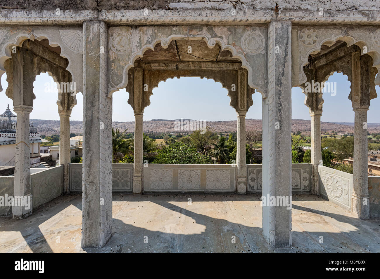 Hotel Castle Bijaipur - Bassi, Chittorgarh, Rajasthan, Indien Stockfoto
