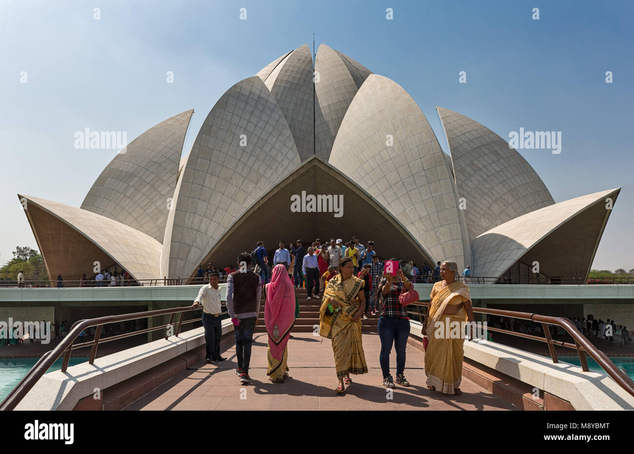 Bahai Lotus Tempel - Delhi Stockfoto