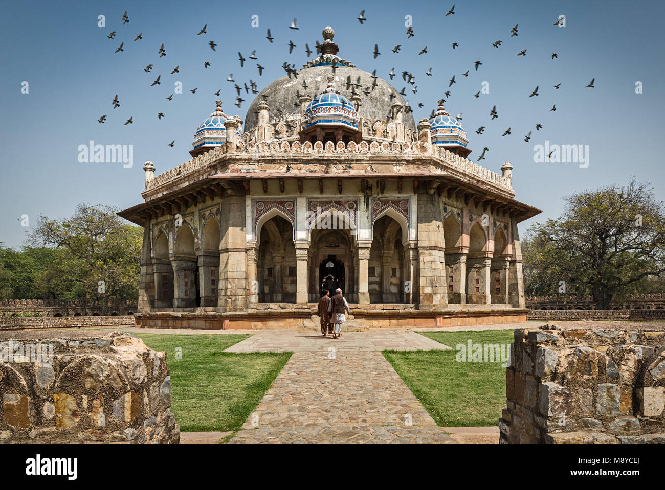 Von Isa Khan Grab - Delhi. Neben dem Grab des Humayan Stockfoto