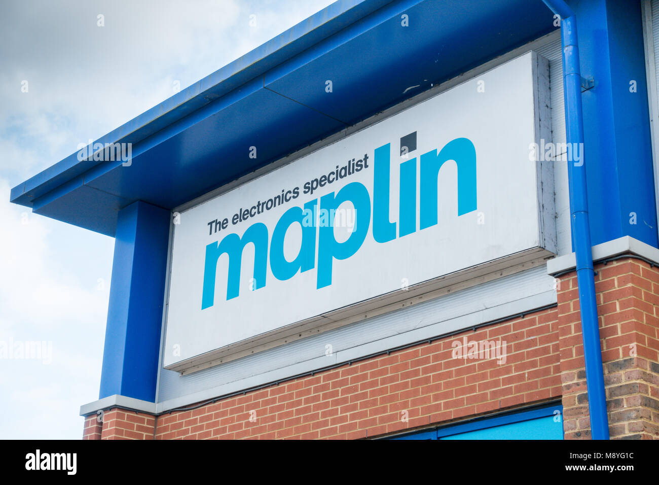 Maplin store Bedford GROSSBRITANNIEN Stockfoto