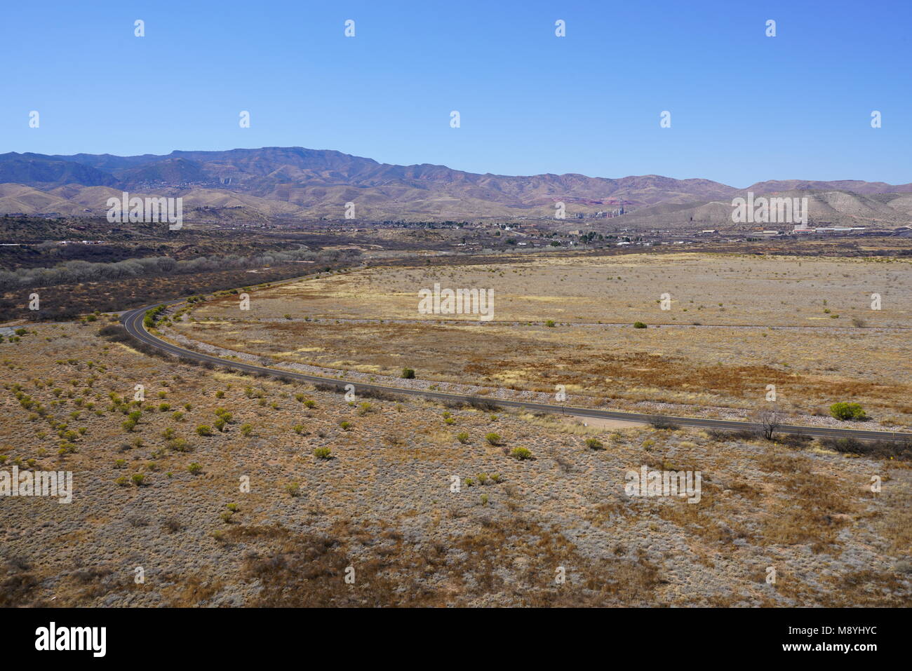 Ansicht der Tuzigoot National Monument, ein pueblo Ruine im National Register der Historischen Stätten im Yavapai County, Arizona Stockfoto