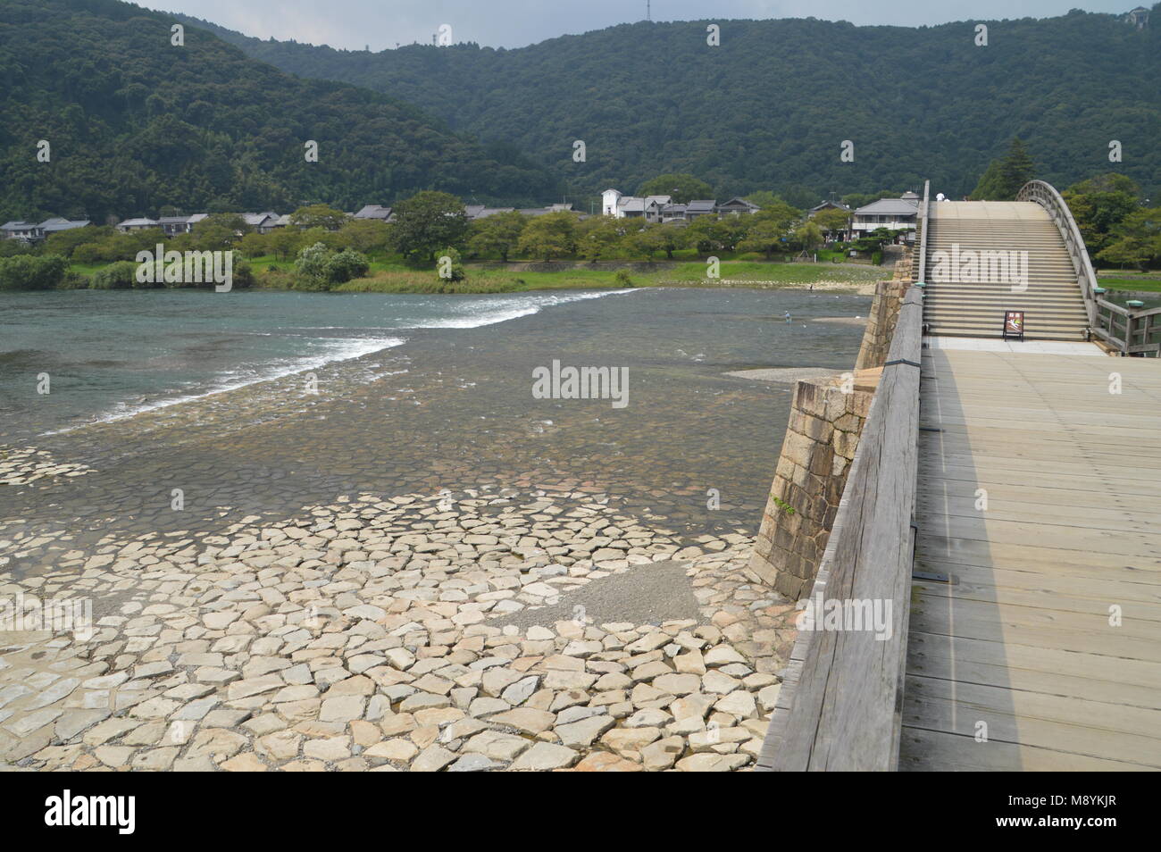 Brücke an kintai Iwakuni Japan Stockfoto