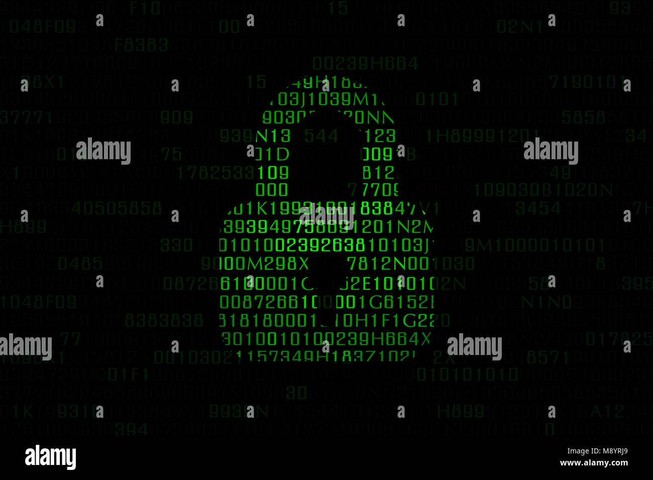 Professionelle Bildschirm sperren auf Laptop oder Computer angezeigt Stockfoto