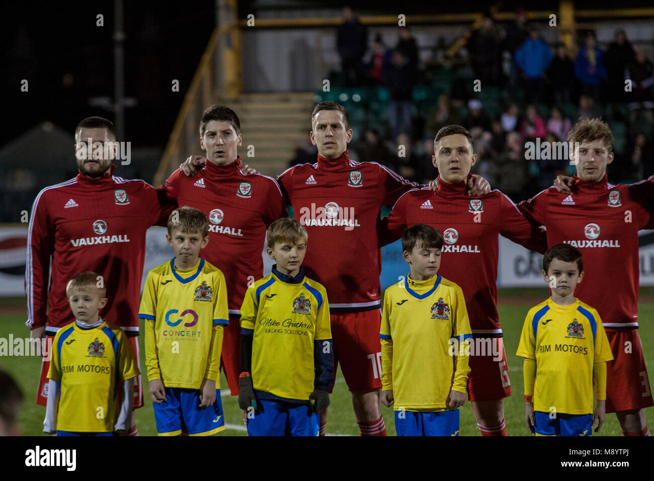 Wales v England C International, Barry, Wales. Stockfoto