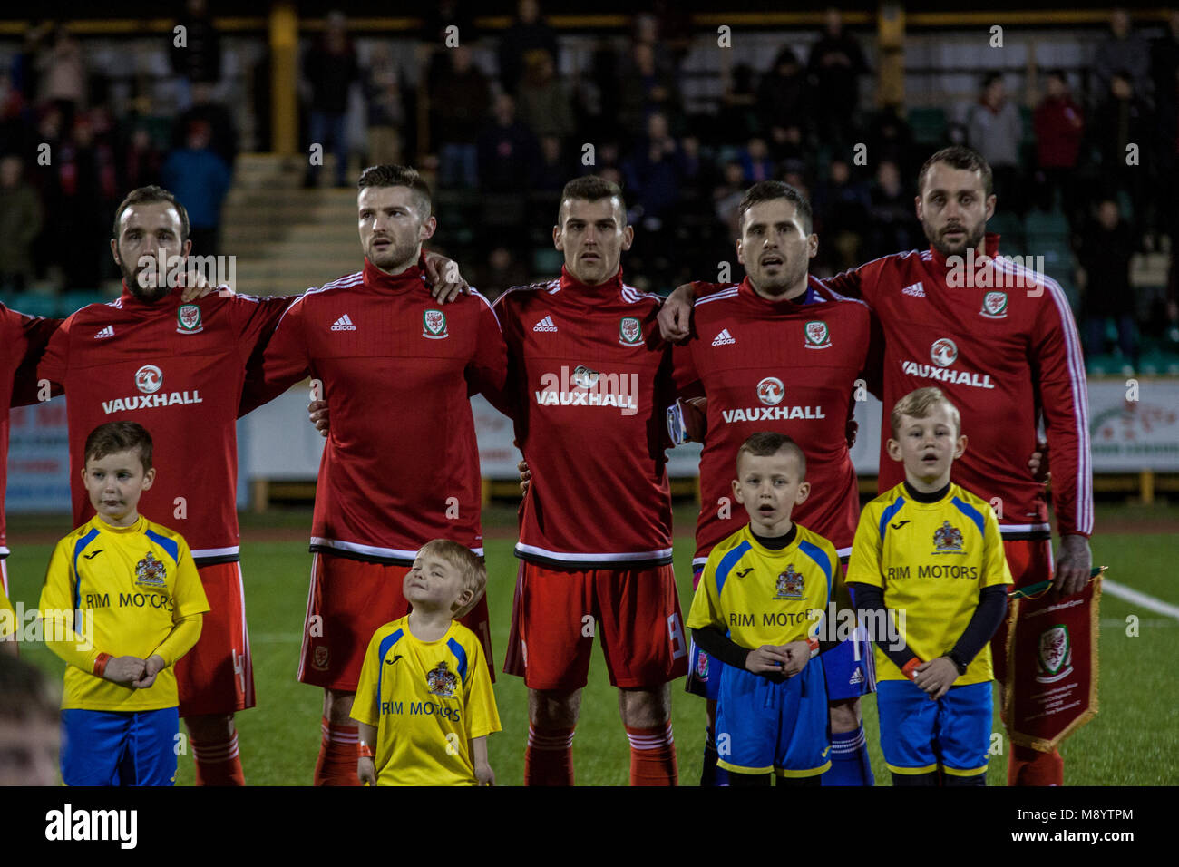 Wales v England C International, Barry, Wales. Stockfoto