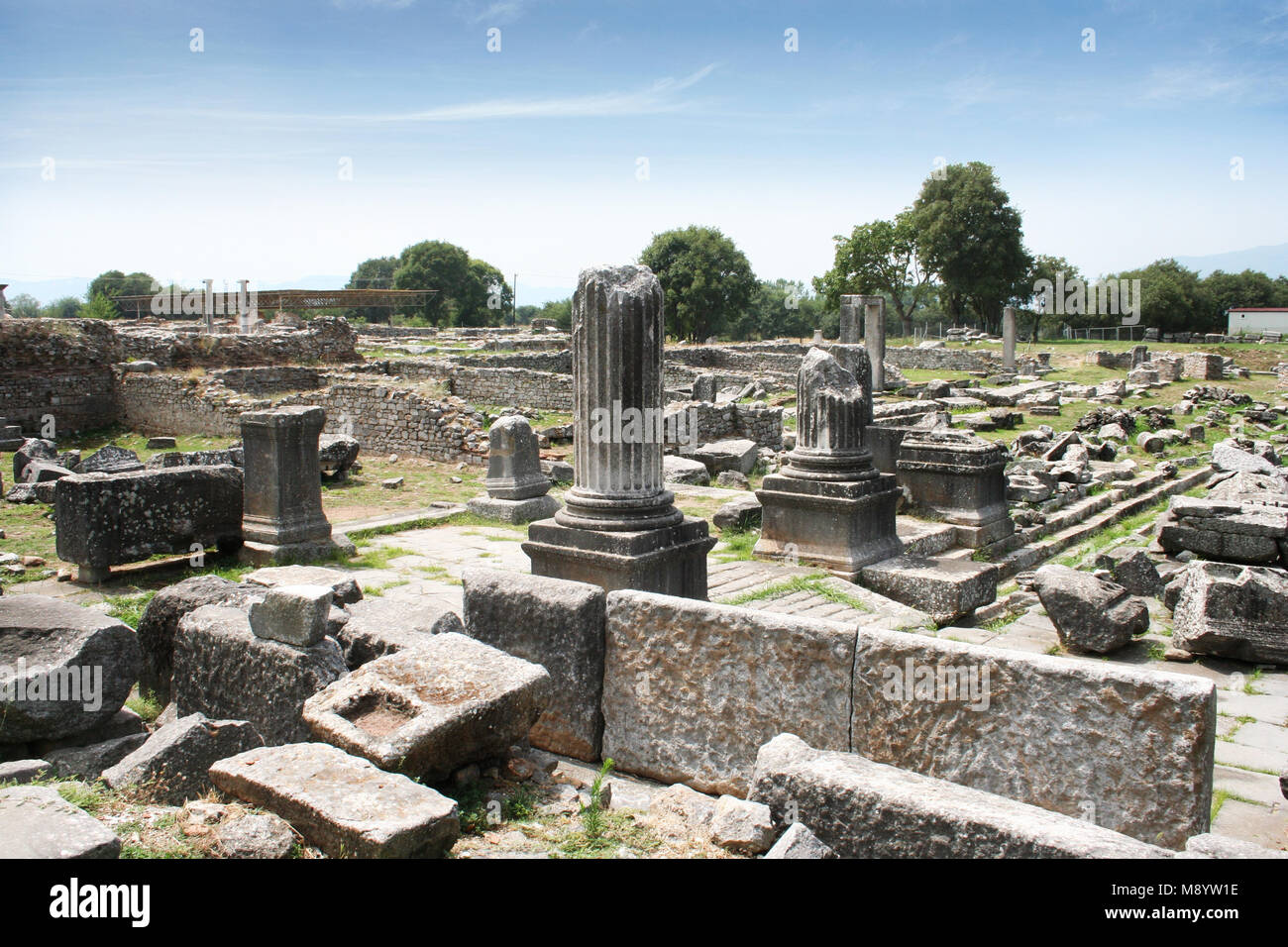 Bleibt von den historischen Philippi, von der der Apostel Paulus, Silas, Lydia und frühen Christen aus Apostelgeschichte 16 besucht worden wäre. Stockfoto