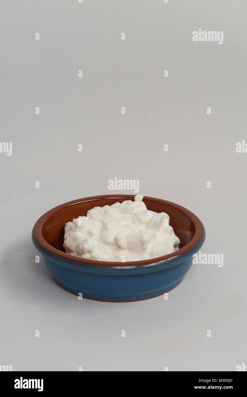 Ricotta, Italienische Molkenkäse Stockfoto