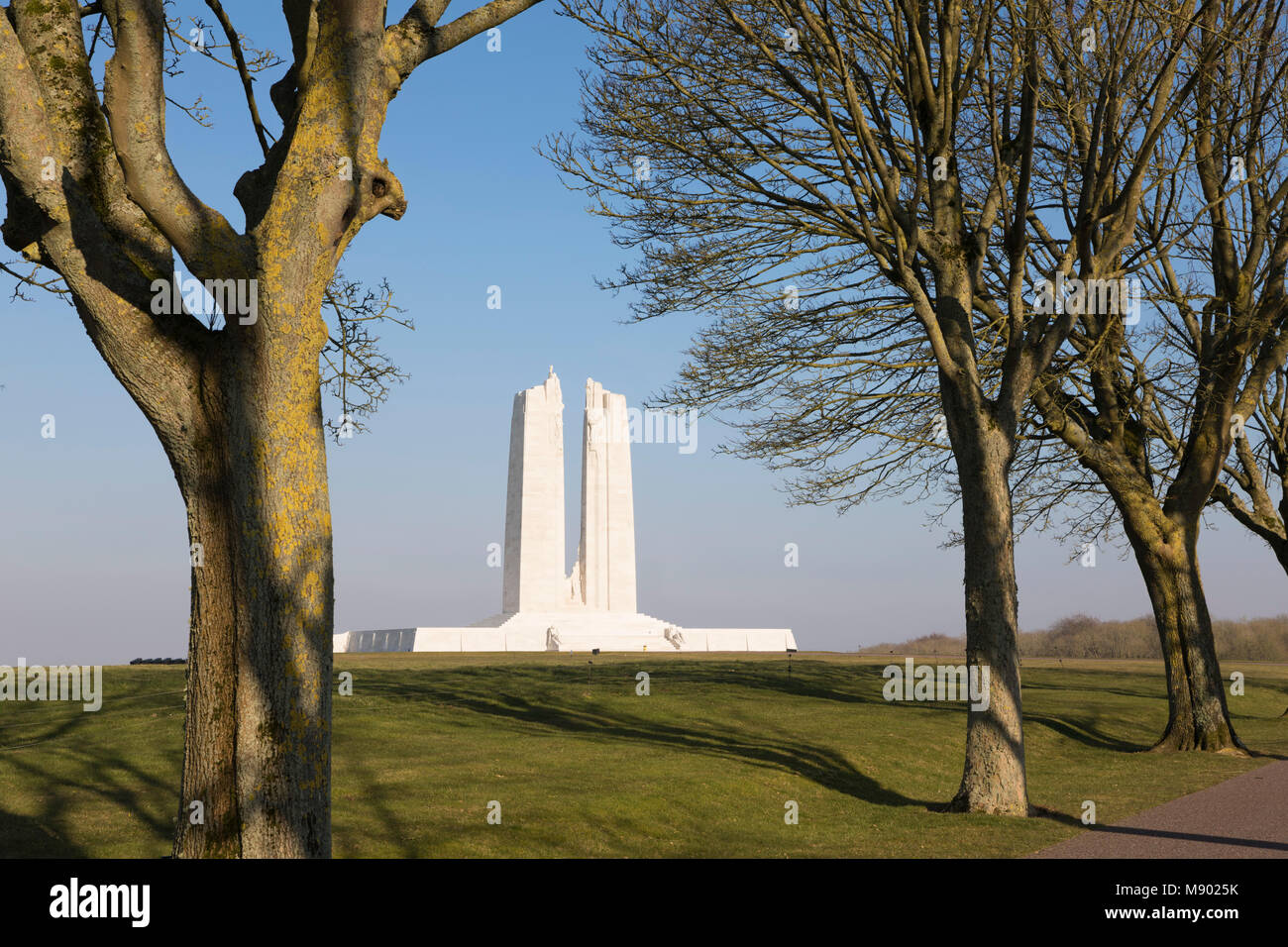 Das kanadische Denkmal von Vimy, in der Nähe von Arras, Pas-de-Calais, Ile-de-France, Frankreich, Europa Stockfoto