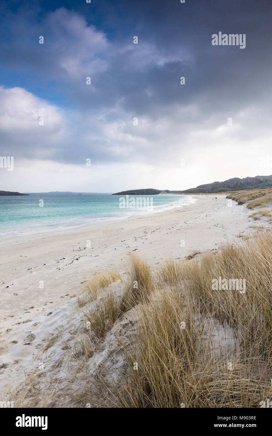 Strand Traigh na Beirigh Neep auf der Insel Lewis auf den Äußeren Hebriden. Stockfoto