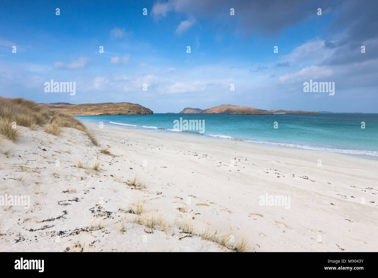 Strand Traigh na Beirigh Neep auf der Insel Lewis auf den Äußeren Hebriden. Stockfoto