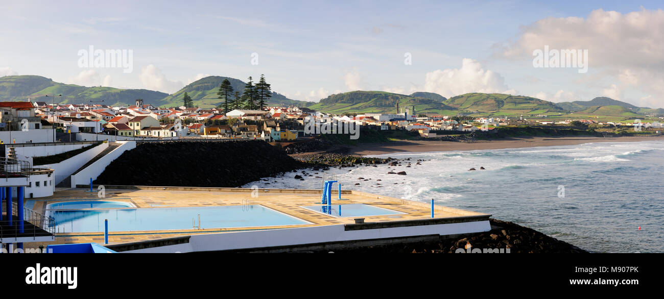 Küste von Ribeira Grande. São Miguel, Azoren. Portugal Stockfoto
