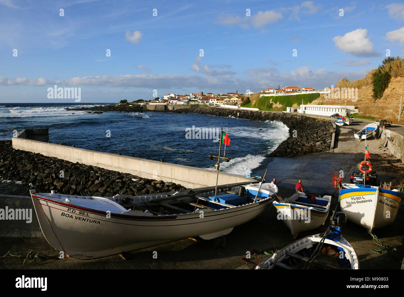 Küste von mosteiros. São Miguel, Azoren. Portugal Stockfoto