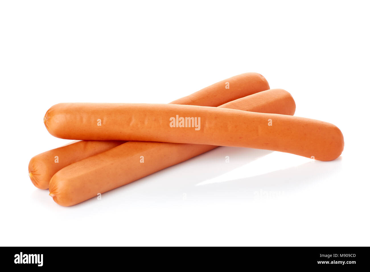Drei frische sausahes auf Weiß Stockfoto