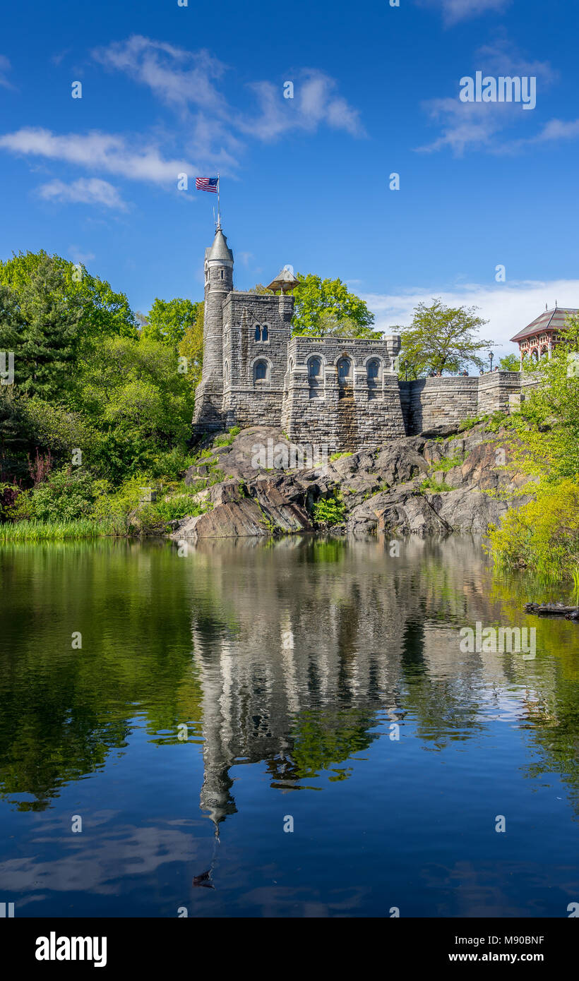 Schloss Belvedere im Central Park in New York City. Stockfoto