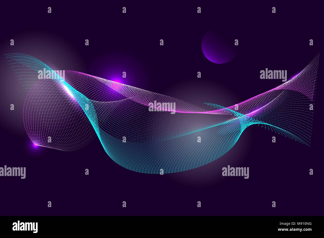 Futuristische Gitterlinie Hintergrund poligon Mock up Stock Vektor