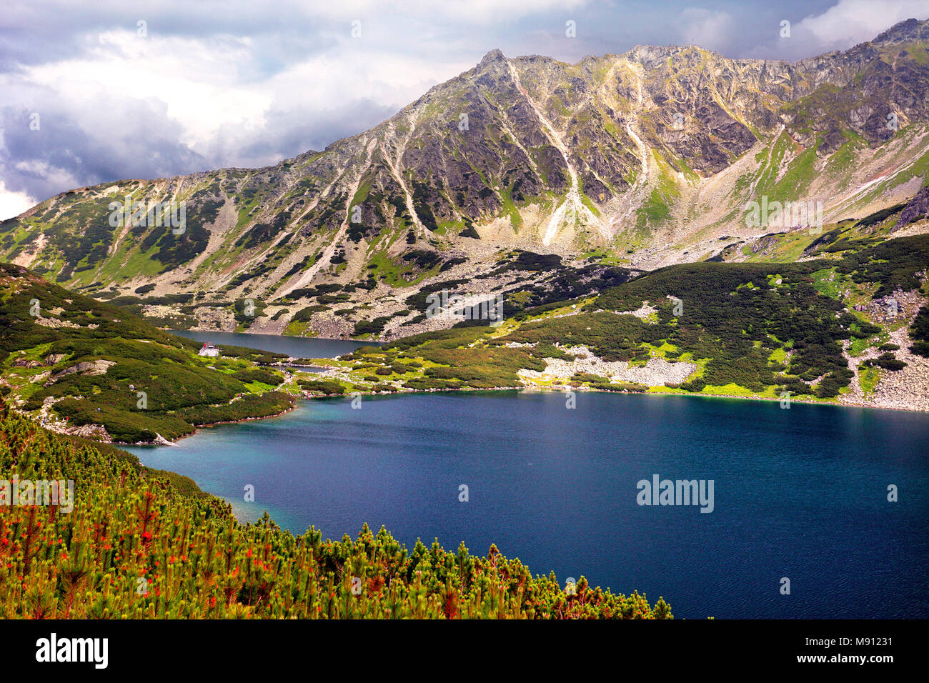 Polen, Tatra, Zakopane Dolina Pieciu Stawow Polskich Tal, und Przedni