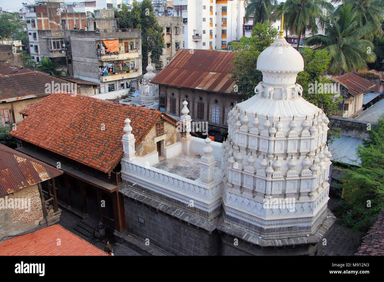 Nageshwar Tempel, den Tempel des Gottes Shiva, in Somwar Peth, Pune entfernt. Es ist einer der ältesten Tempel in Maharashtra stammt aus dem 14. Cen Stockfoto