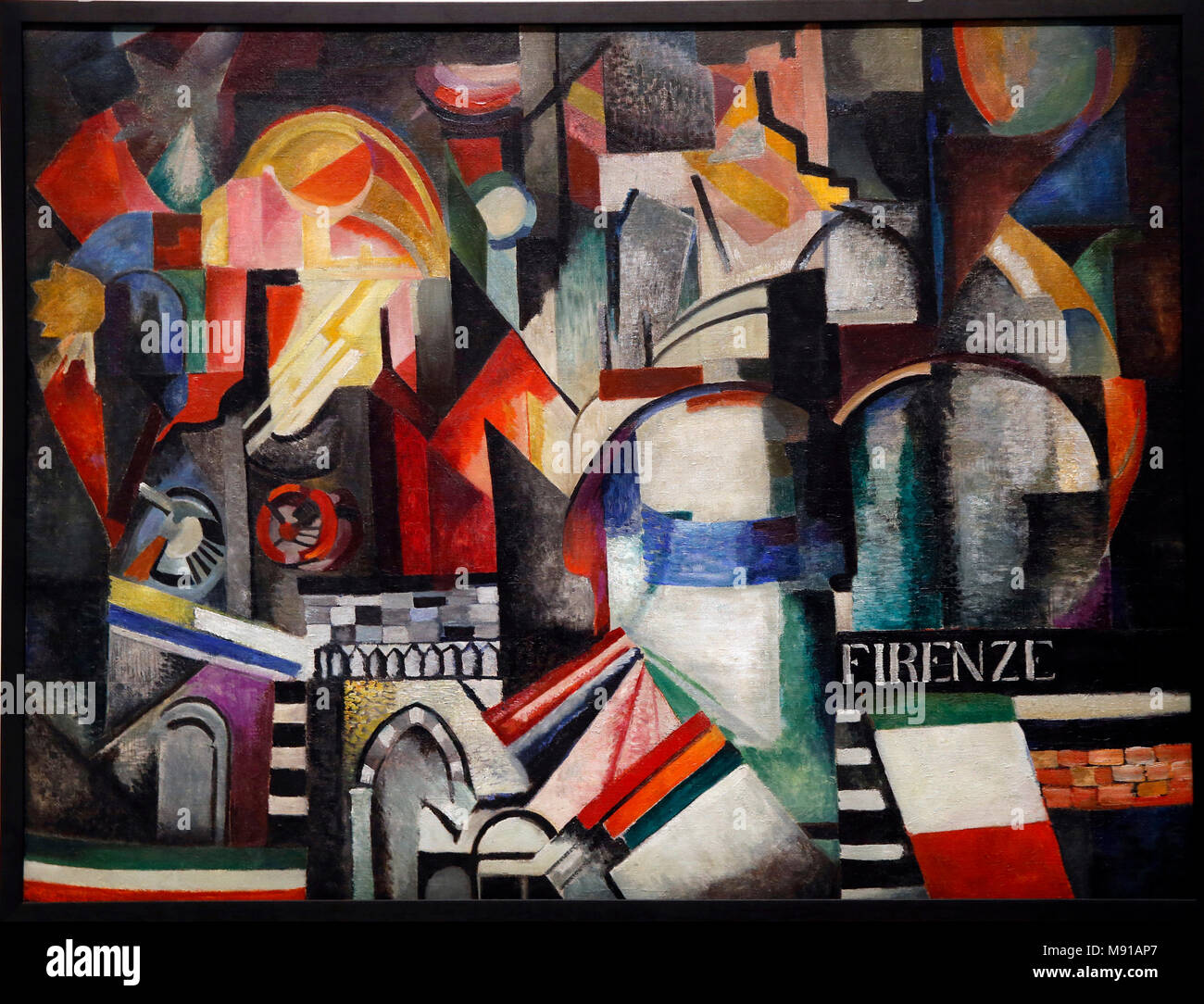 Alexandra Exter, Florenz, 1914-1915, Öl auf Leinwand. Tretjakow National Gallery, Moskau. Erschossen, während in Paris ausgestellt. Stockfoto