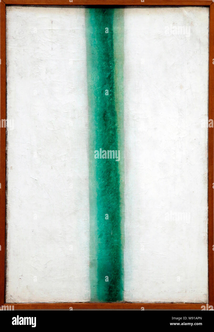 Olga Rozanova, grüne Streifen (Farbe Malerei), 1917, Öl auf Leinwand, Kreml State Museum, Rostov. Erschossen, während in Paris ausgestellt. Stockfoto