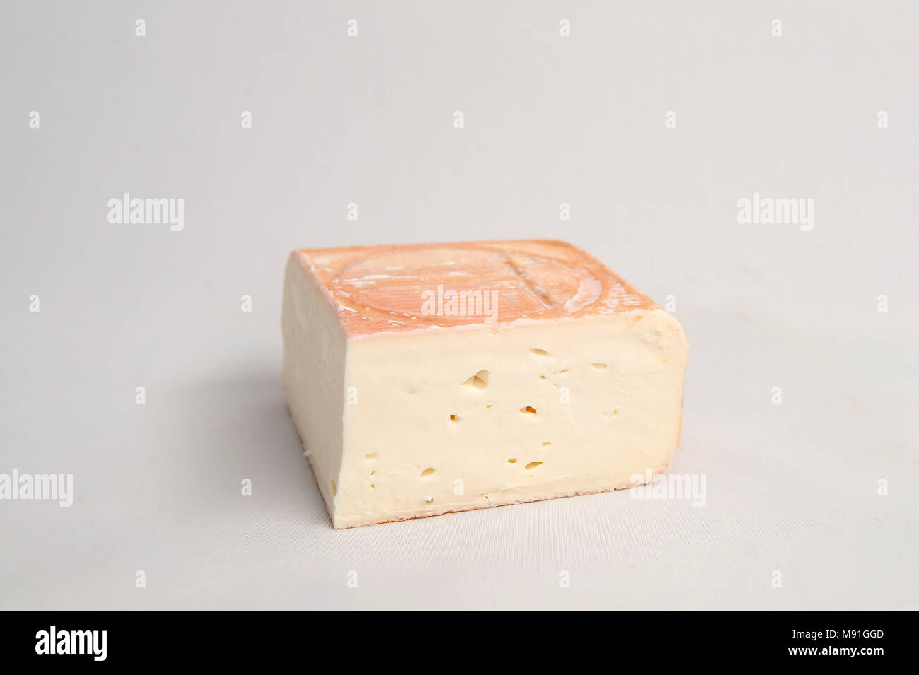 Taleggio, halb weichen italienischen Käse aus Lombady region Stockfoto